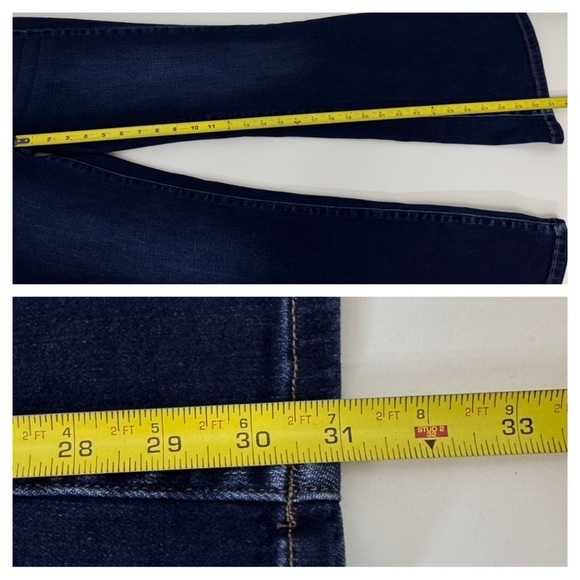 Flying Monkey Dark Wash Mid Rise Flare Leg Stretchable Jeans Size 29 - Picture 15 of 16